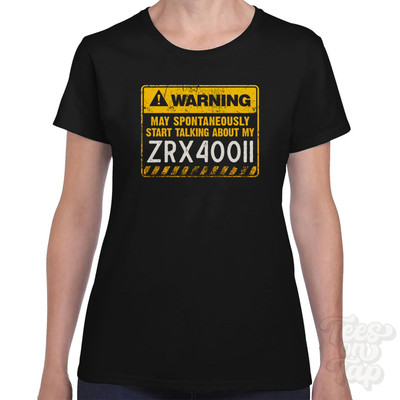 WARNING MAY SPONTANEOUSLY START TALKING ABOUT MY ZRX400II T-SHIRT