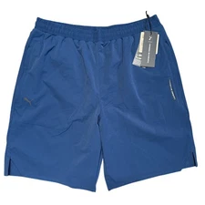 Porsche Design Puma Navy Blue W. Mesh Briefs Active Shorts Men's Size L NWT