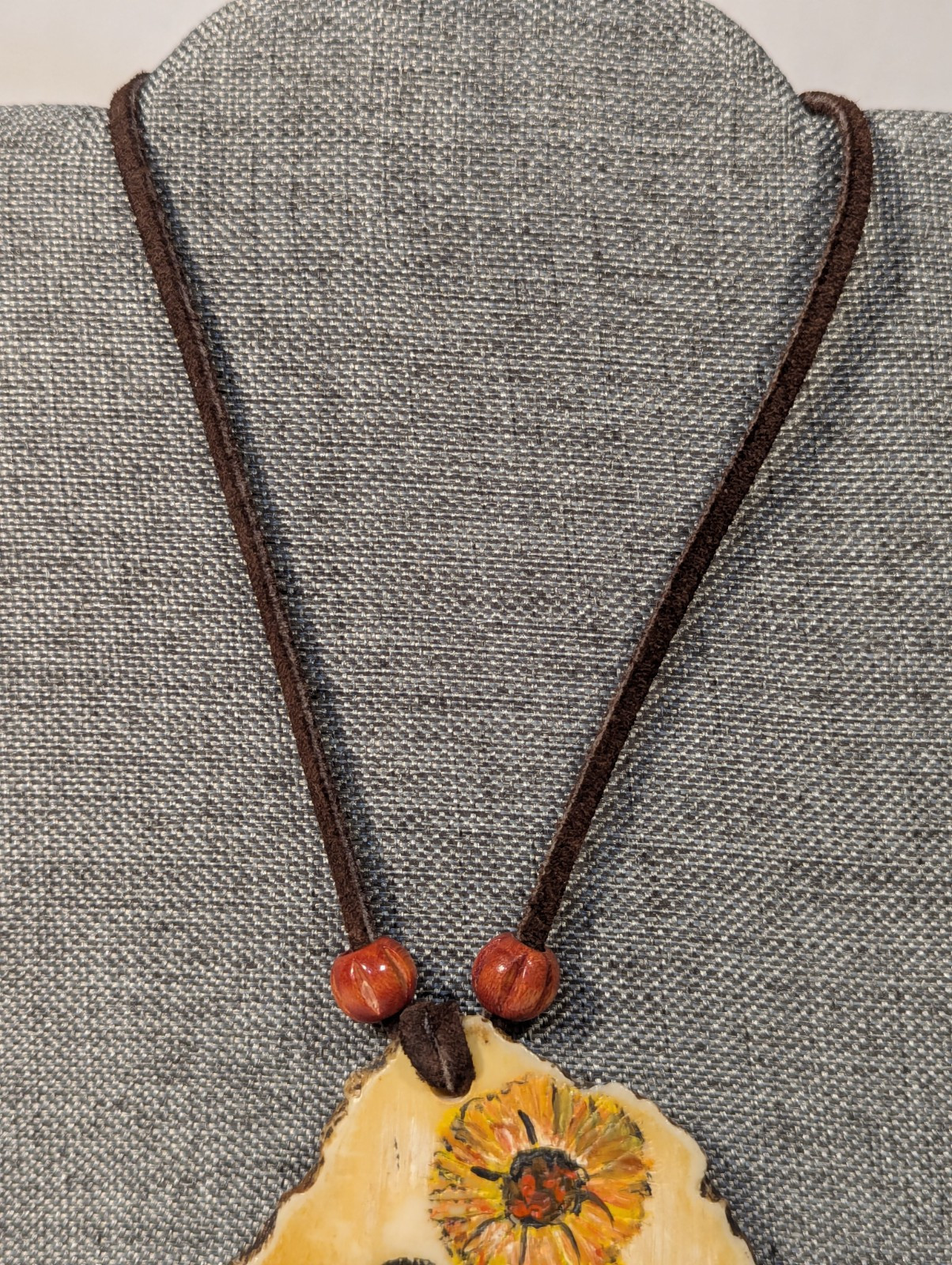 DeGrazia Gallery De Grazia Necklace Signed Mid-Century NATIVE AMERICAN Sunflower