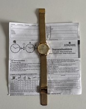 Junghans Damenuhr, Metallarmband, Quartz, goldfarben