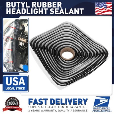 2Roll Car Truck Door Windshield Window Trim Black Butyl Rubber Glue Sealant Tape