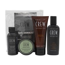 American Crew Men's Groom Kit Shampoo Shaving Cream Face Cream Hair Gel Set