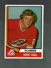1974-75.     OPC.     Eric Vail.    rookie      #391      NM