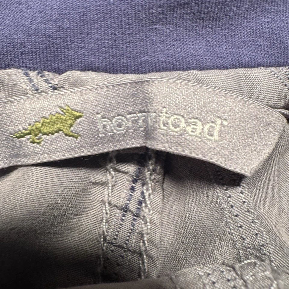 Pantalones Cortos Toad & Co Horny Toad Para Mujer Medianos Fliptop Gris Tencel Aire Libre Senderismo Foto 4 de 4