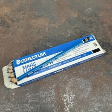 5x STAEDTLER Mars Lumograph 100 6B Pencils - Germany