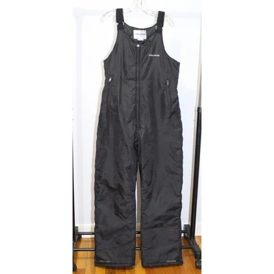 Vintage 90s Polaris Black Snowmobile Bib Overall Snow Pants Women’s L - Image 1 of 4