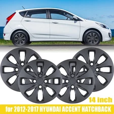 4pcs 14 Inch HubCaps Wheel Covers for 2012-2017 Hyundai Accent Hatchback /Sedan