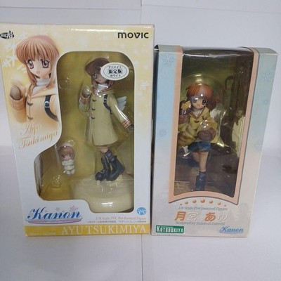 Kanon Ayu Tsukimiya Figure 2-Pack Kotobukiya Movic Set Vintage Display Used