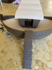 Vintage 1970  s Arco Gasoline Gas Station Noah's Ark Promotional Toy Playset Set