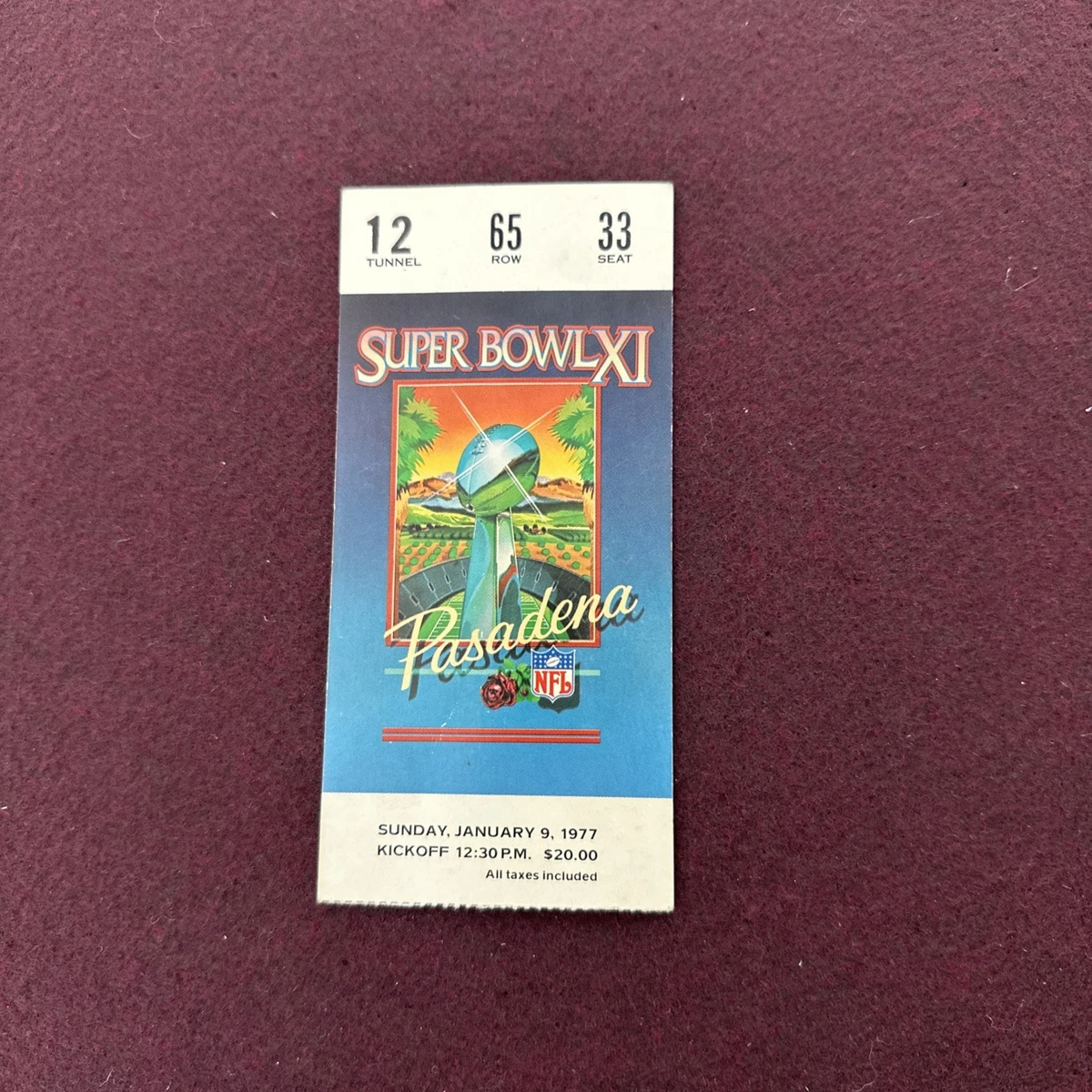 Super Bowl In Vintage Sports Ticket Stubs for sale | eBay