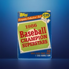 1986 Topps Complete Collector's Set Champion Superstars 33 cards complete set