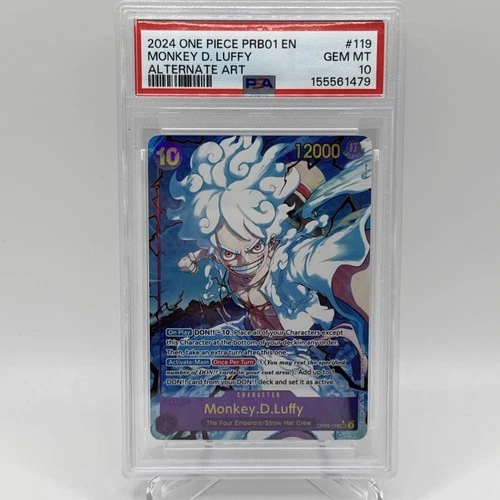 One Piece PRB01 Monkey D. Luffy PSA10 OP05-119 SEC Alt Art -The Best- English