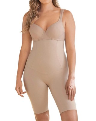 Leonisa Damen Extra High Waist Sculpting Shaper Short Bauch Größe XL Beige