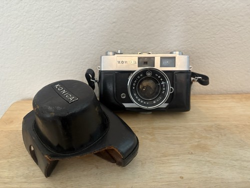 Konica Auto S2 35mm Rangefinder Film Camera with Hexanon F=45mm Lens Vintage