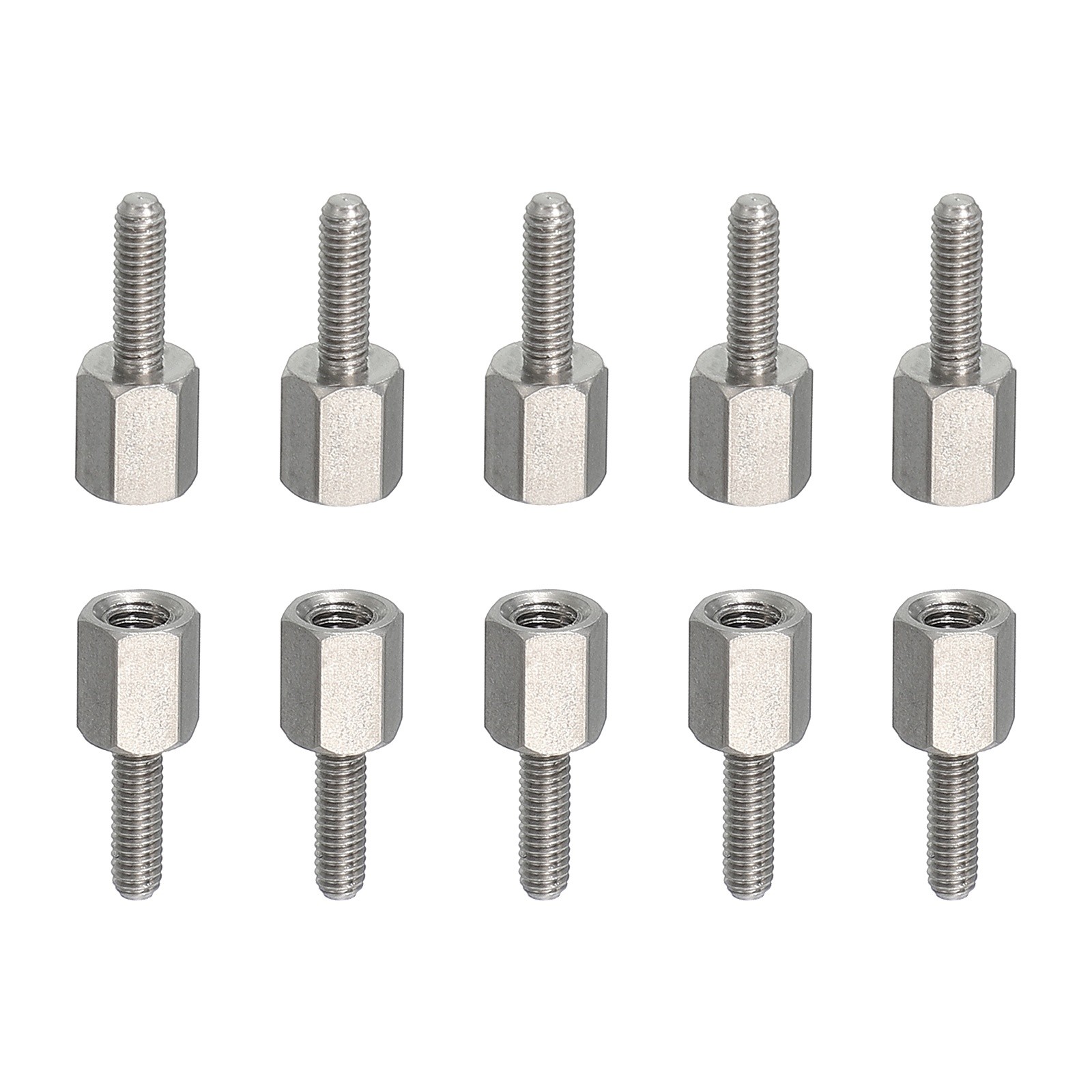 10pcs M2.5x8mm Male to M3x6mm Female Thread Spacer Standoffs Screws