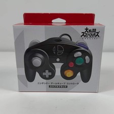 New Nintendo Gamecube Original Controller Black Super Smash Bros Special Edition