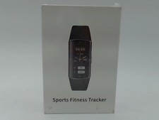 Sports Fitness Tracker For Women Men AMOLED Step Counter Slim Thin Black