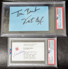 Vint Cerf Bob Kahn Tim Berners-Lee Autographs PSA DNA Internet & World Wide Web 