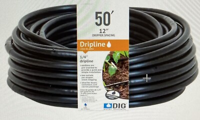 DIG 1/4 in. x 50 ft. Soaker Hose Dripline