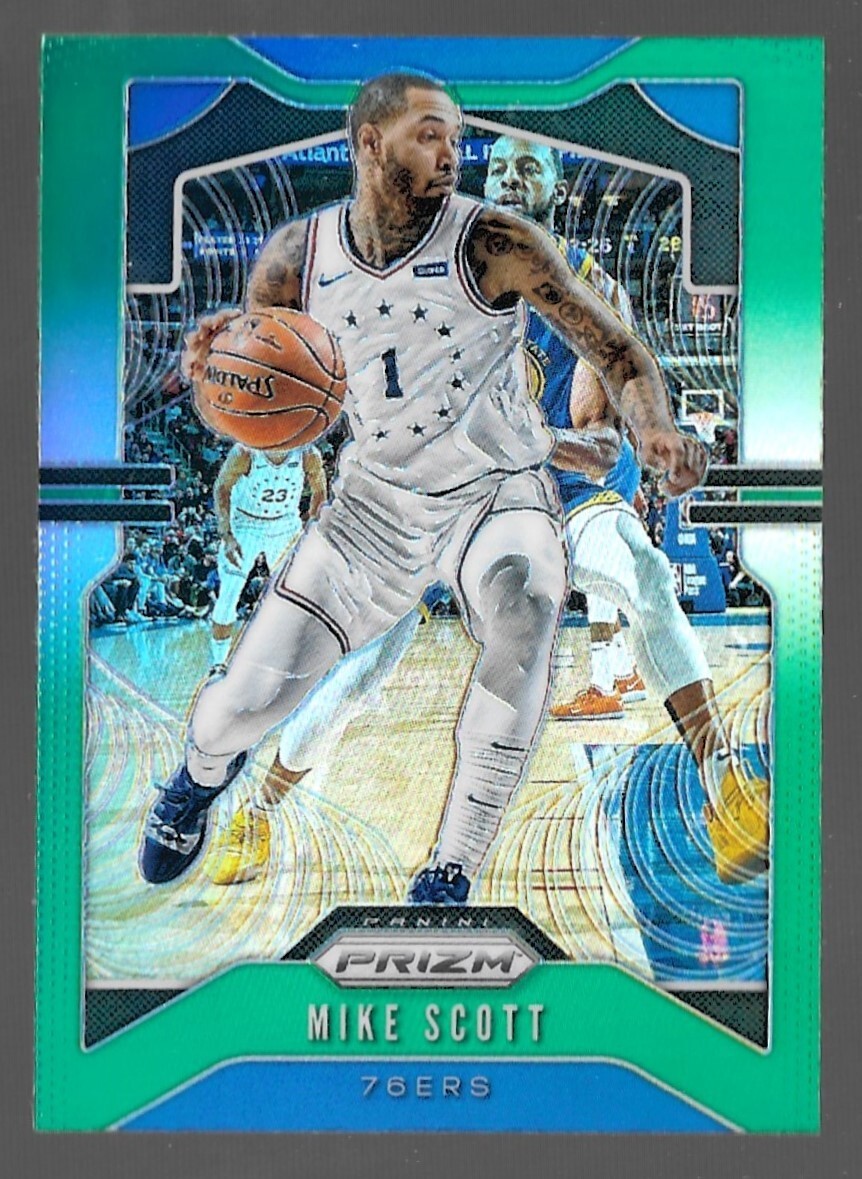 2019-20 Panini Prizm Green Prizm #53 Mike Scott Philadelphia 76ers