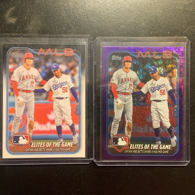 2024 Topps #138 Ohtani / Betts Purple Foil /799 and Base Elites Of The Game