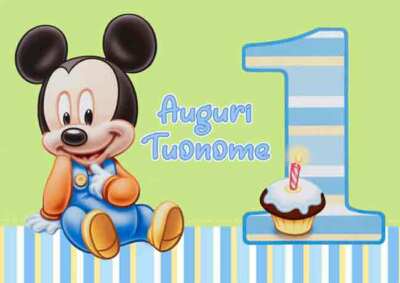 Waffel MICKY MAUS GEBURTSTAG Tortendeko Hostie Zucker