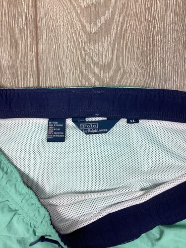 Polo Ralph Lauren costume da bagno pantaloncino uomo pony verde mare foderato con coulisse - Foto 6 di 9
