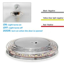 1 x plafonnier de toit blanc 12 V LED ??clairage int??rieur camping-car fourgon