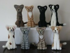 Needle Felted Cats. Handmade items. Free UK Postage