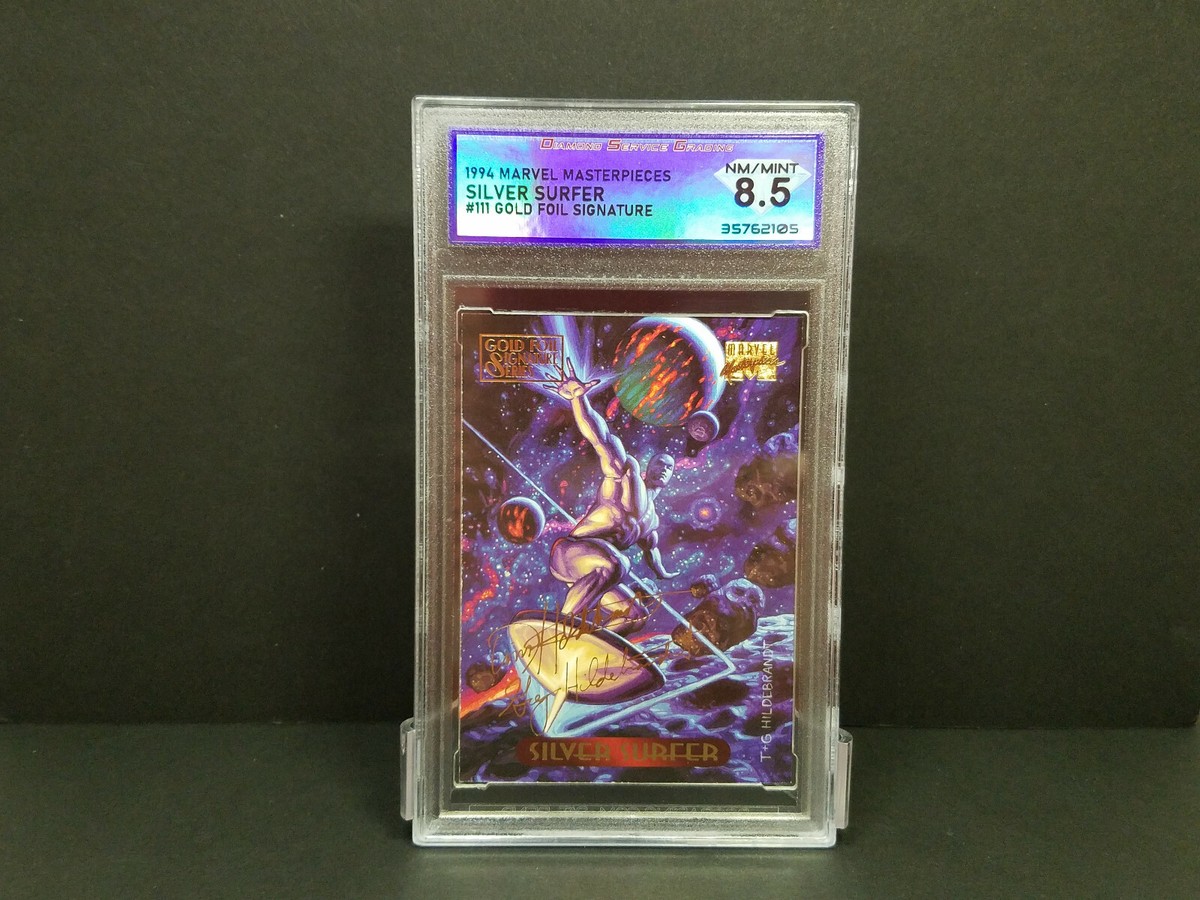 1994 Marvel Masterpieces #111 Silver Surfer - Gold Foil Signature