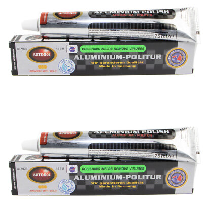 Autosol 2 X 75 ml Aluminium Politur Aluminium Polish Alu Reiniger Glanz Pflege