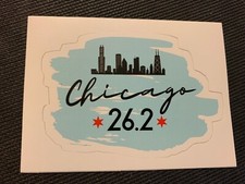 Chicago Marathon 26.2 Sticker 4x2.7 Inch Sticker Decal - Free Shipping