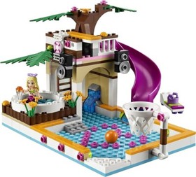 New LEGO Friends 41008 Heartlake City Pool SET 423 pcs Built Once + Instructions