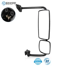 For Freightliner M2 Door Mirror Assembly Chrome Heated with Arm Passenger Side