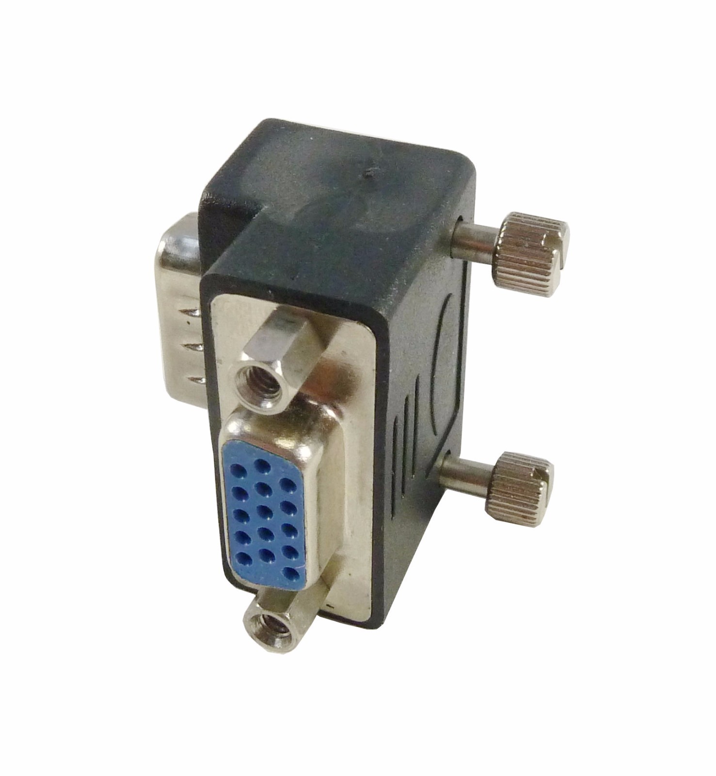 SVGA / VGA Male to Female Adapter / Right Angled Gender Changer for VGA Cables