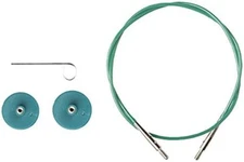 Options Interchangeable Circular Knitting Needle Cable - 40" Green
