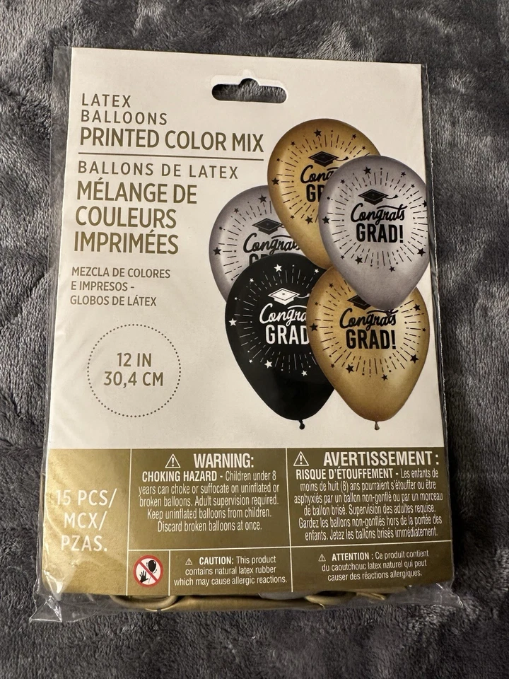 Globos de látex de lámina de fiesta decoraciones de graduación 5 pies de altura escuela universitaria Foto 3 de 4