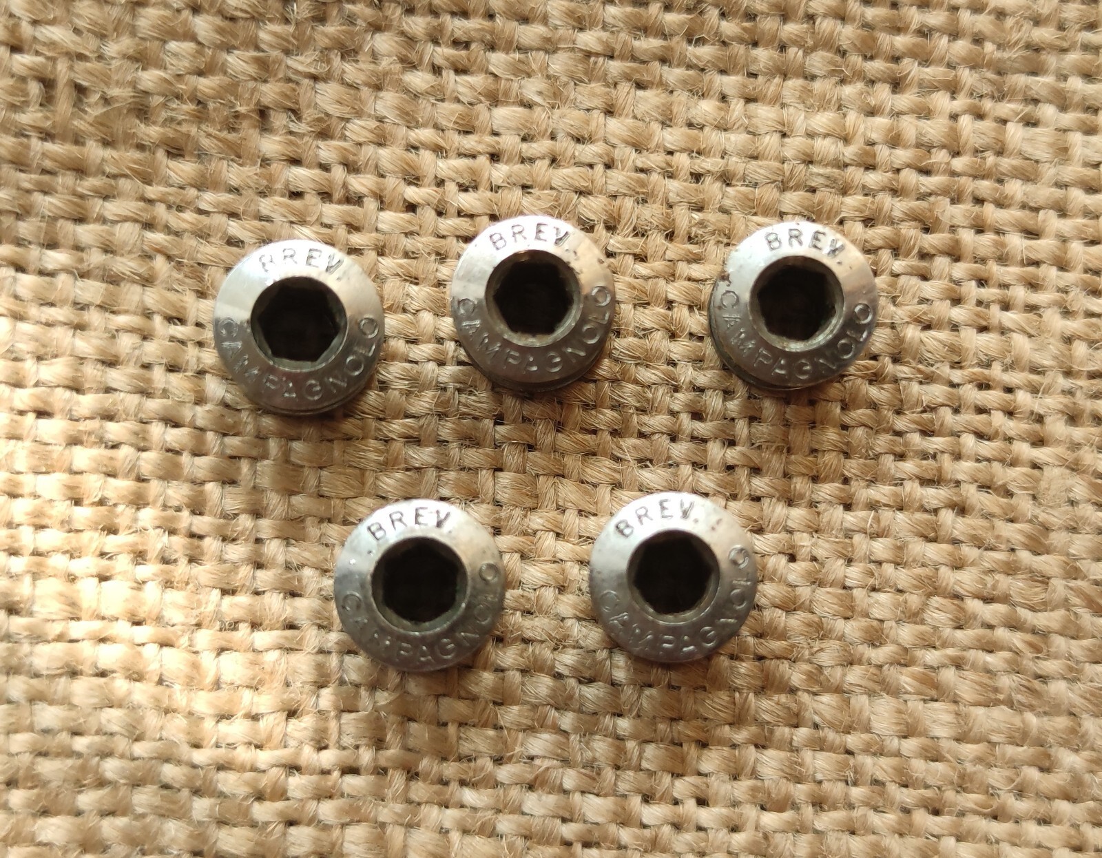 Campagnolo Brev Record Chorus Athena chainring bolts 5pcs for double chainring
