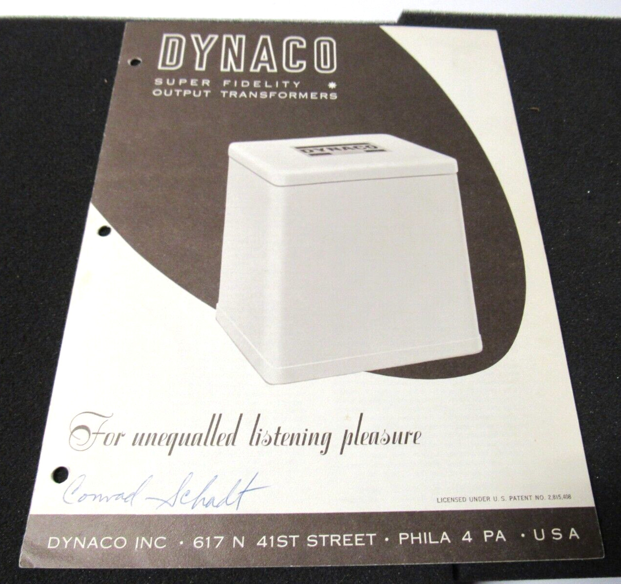 Dynaco Super Fidelity Output Transformers Brochure