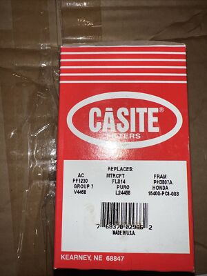 New Casite Oil Filter CF3807 Replacement PF1222 PF1107 12337532 , Free Shipping