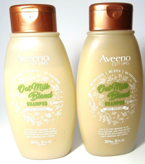 Aveeno Scalp Soothing Oat Milk Blend Shampoo 12 Oz 2 Pack FREE 