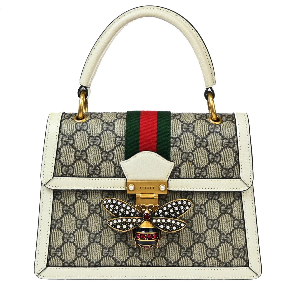 Sac à main motif GUCCI GG sherry reine Margaret cuir suprême WE BN 664RJ778