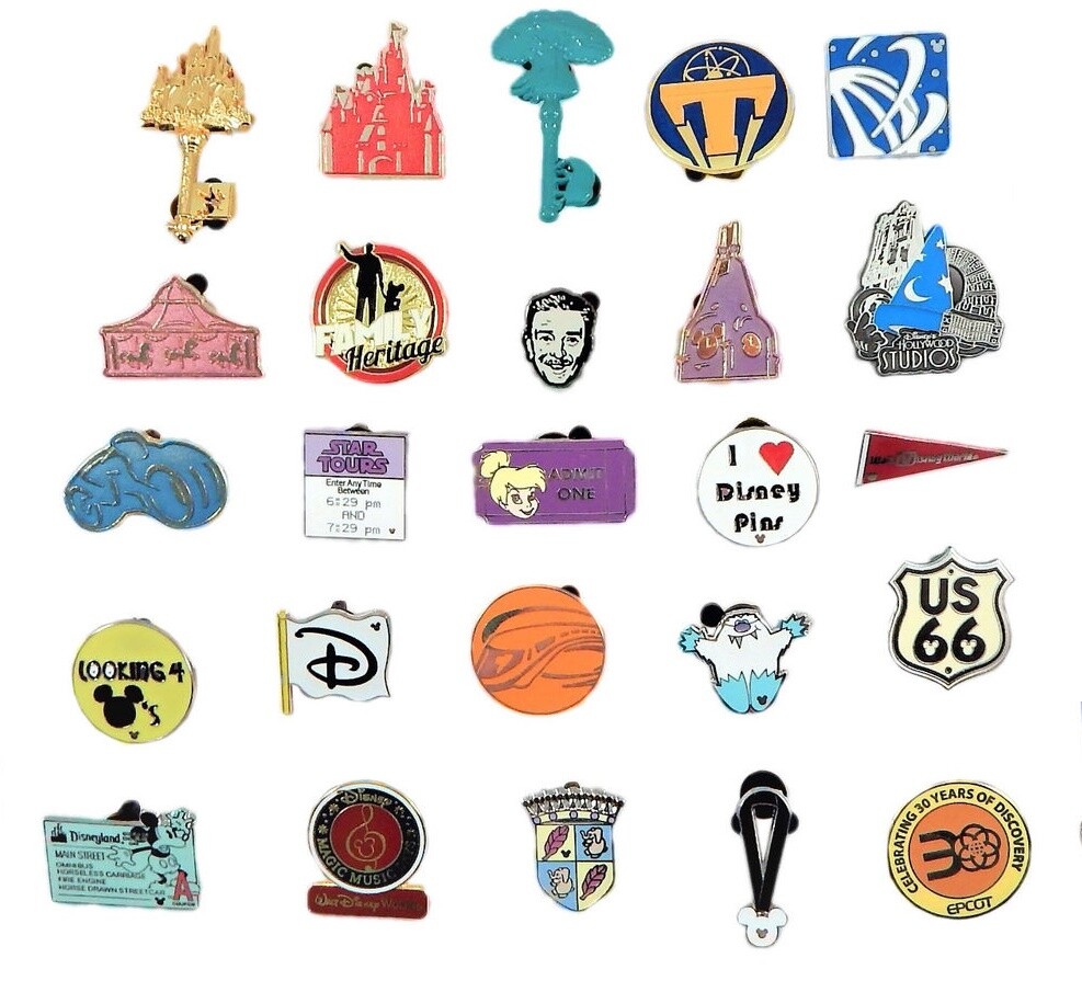 Disney Park 5 Pin Set Walt Disney World Trading ~ Randomly