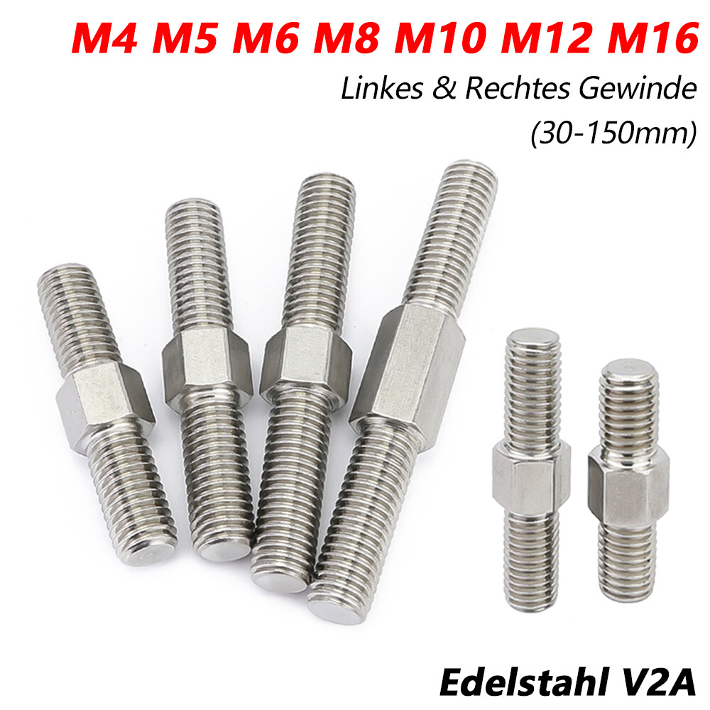 Carbonado Radbolzen CARBONADO Doppelgewindebolzen M14x1,5 80mm - Radbolzen Für Leichtmetallfelgen Lug Nuts Befestigung