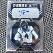 2023 PRIZM Draft Picks  #SS-TBA TAYE BARBER AUTO Silver  TAMPA BAY BUCCANEERS