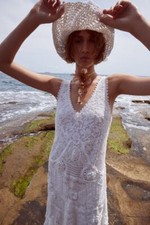 Zara Contrast Crochet Knit Dress Limited Edition Size S  BNWT RRP £109