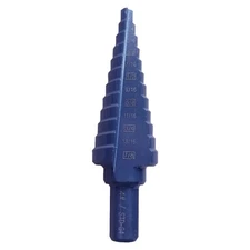 Step Drill Bits HSS Black Oxided M2 Drill Multiple Hole Sizes Step Drill Steel 