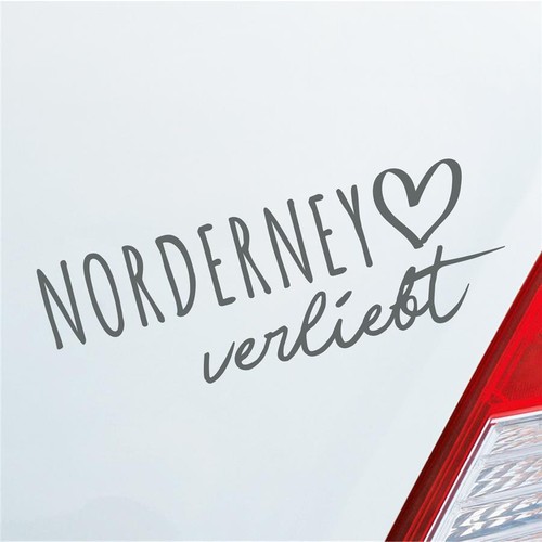 Auto Aufkleber Norderney verliebt Herz Insel Nordsee Liebe Car 19x7 cm Sticker H - 第 12/24 張圖片
