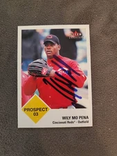 Wily Mo Pena SIGNED 2003 Fleer Tradition Prospect Card Auto Reds Autograph
