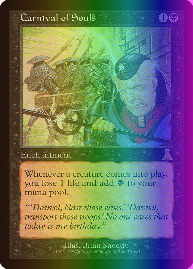 MTG Magic the Gathering Carnival of Souls (55/143) Urza's Destiny LP FOIL